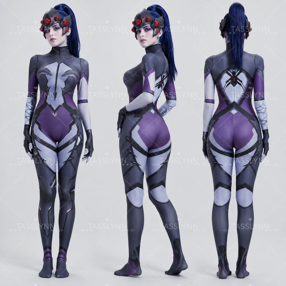 Anime Cosplay Bodysuit - Costume Cosplay di Widowmaker di Overwatch,