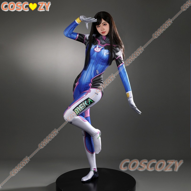 Anime Cosplay Bodysuit - Costume Completo da Cosplay D.Va per