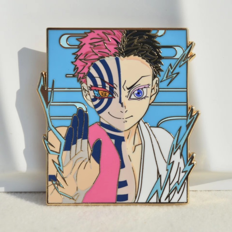 Anime Cosplay Demon Slayer - Spilla in metallo con smalto Demon