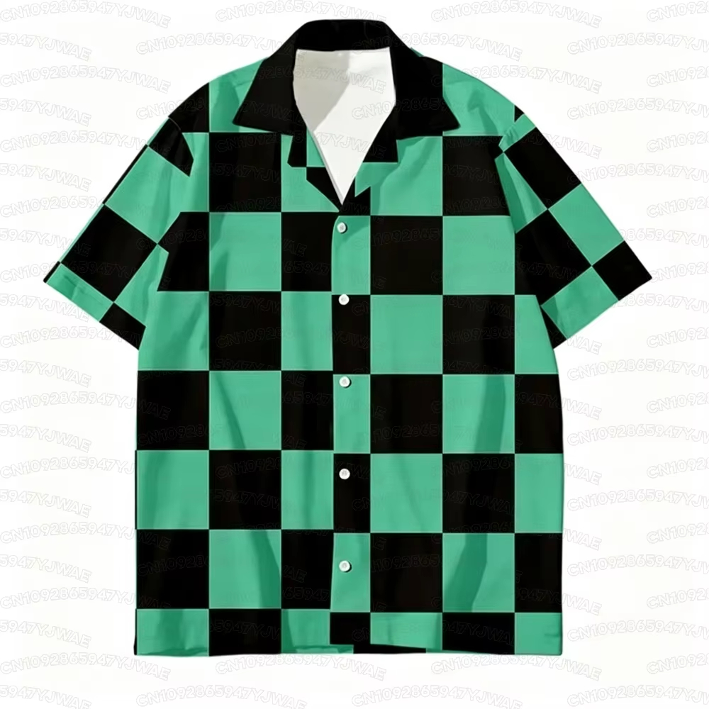 Anime Cosplay Tanjiro - Camicia Estiva da Uomo e Donna