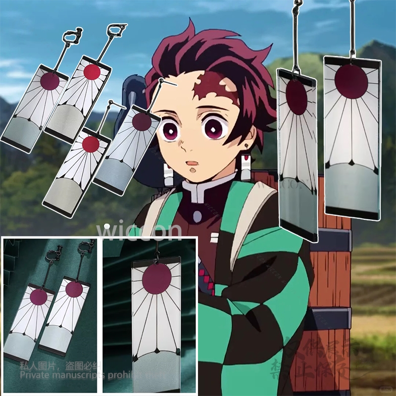 Orecchini in acrilico Clip per - Anime Cosplay Demon Slayer recensione e prezzo